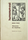 Wezwanie do niepokoju