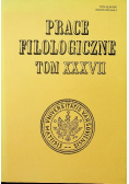 Prace filologiczne Tom XXXVII