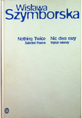 Nic dwa razy Wybór wierszy