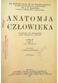 Anatomja Człowieka Tom 4 Część 2 1925 r.