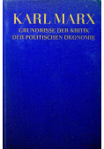 Grundrisse der kritik der politischen okonomie