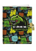 Pamiętnik z kłódką 13x18 Dinozaur T-REX 60K gładki