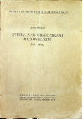 Studia nad urzędnikami mazowieckimi 1370 1526
