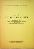 Acta pontificalium operum