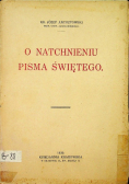 O natchnieniu pisma Świętego 1930 r.