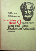 Quaestiones super octo libros physicorum aristotelis