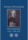 Pro memoria Tom 1 1948 - 1952