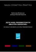 Język haseł przedmiotowych Biblioteki Narodowej