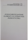 Judeochrześcijańskie elementy w literaturze Patrystycznej