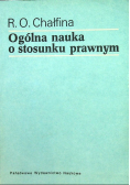 Ogólna nauka o stosunku prawnym