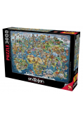 Puzzle 3000 Mapa Świata