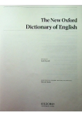 The New Oxford Dictionary of English