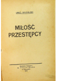 Miłość przestępcy 1933