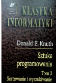 Sztuka programowania Tom 3 Sortowanie i wyszukiwanie