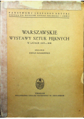 Warszawskie wystawy sztuk pięknych