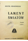 Lament światów tom 1 i 2 1933 r