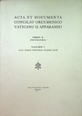 Acta et Documenta concilio oecumenico vaticano II apparando