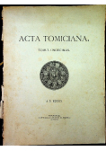 Acta Tomiciana Tomus Undecimus 1901 r.