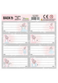 Nalepki na zeszyty BackUp 4 A 62 (25szt) DERFORM