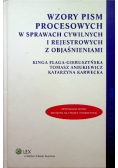 Wzory pism procesowych w sprawach cywilnych i rejestrowych z objaśnieniami
