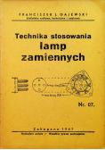 Technika stosowania lamp zamiennych 1947