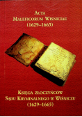 Acta Maleficorum Wisniciae Księga złoczyńców Sądu kryminalnego w Wiśniczu
