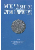 Notae Numismaticae Zapiski Numizmatyczne tom 11