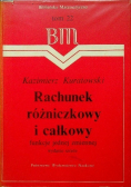 Rachunek różniczkowy i całkowy Funkcje jednej zmiennej