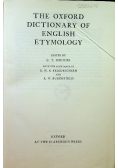 The Oxford Dictionary of English Etymology