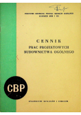 Cennik prac projektowych budownictwa ogólnego
