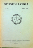Spondyliatria tom II nr 1