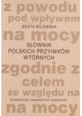 Słownik polskich przyimków wtórnych
