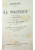 La Politique D Aristote 1881 r