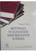 Motywacja w uczelniach niepublicznych w Polsce