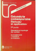 Geometrie Contemporaine Methoder et applications