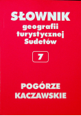 Słownik geografii turystycznej Sudetów 7 Pogórze Kaczawskie