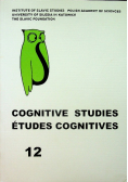 Cognitive Studies Études Cognitive  Vol 12