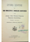 Czytania serafickie dla Braci Mniejszych Ś Franciszka Serafickiego 1904 r.