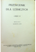 Przewodnik dla leśniczych cz II 1930 r