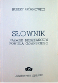 Słownik nazwisk mieszkańców Powiśla Gdańskiego