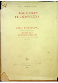 Fragmenty filozoficzne