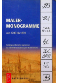 Maler-Monogramme von 1700 bis 1870