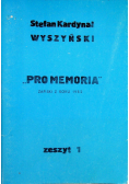 Pro memoria