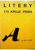 Litery 173 kroje pisma