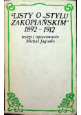 Listy o stylu zakopiańskim