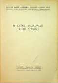 W kręgu zagadnień teorii powieści
