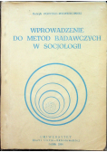 Wprowadzenie do metod badawczych w socjologii