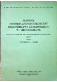 Słownik historyczno geograficzny województwa Krakowskiego część I zeszyt 3