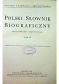 Polski Słownik Biograficzny tom IV 1938 r