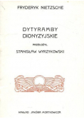 Dytyramby dionizyjskie reprint z 1906 roku